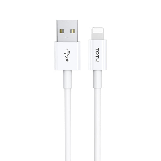 TOTU CB-1-L 15W USB to 8 Pin Fast Charging Data Cable, Length: 1m(White) - Normal Style Cable by TOTUDESIGN | Online Shopping South Africa | PMC Jewellery | Buy Now Pay Later Mobicred