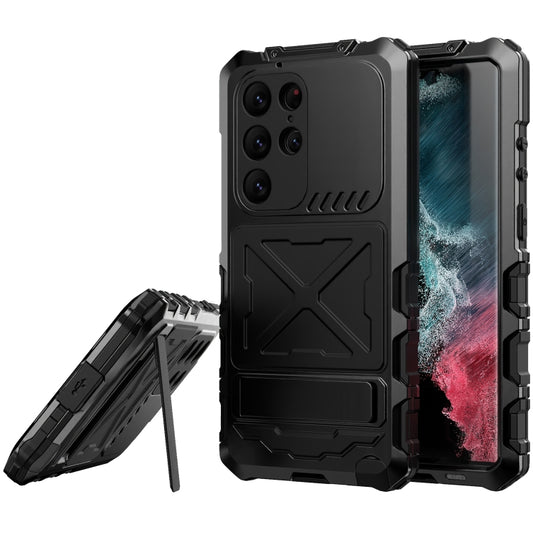 For Samsung Galaxy S24 Ultra 5G R-JUST Life Waterproof Dustproof Shockproof Phone Case(Black) - Galaxy S24 Ultra 5G Cases by R-JUST | Online Shopping South Africa | PMC Jewellery | Buy Now Pay Later Mobicred