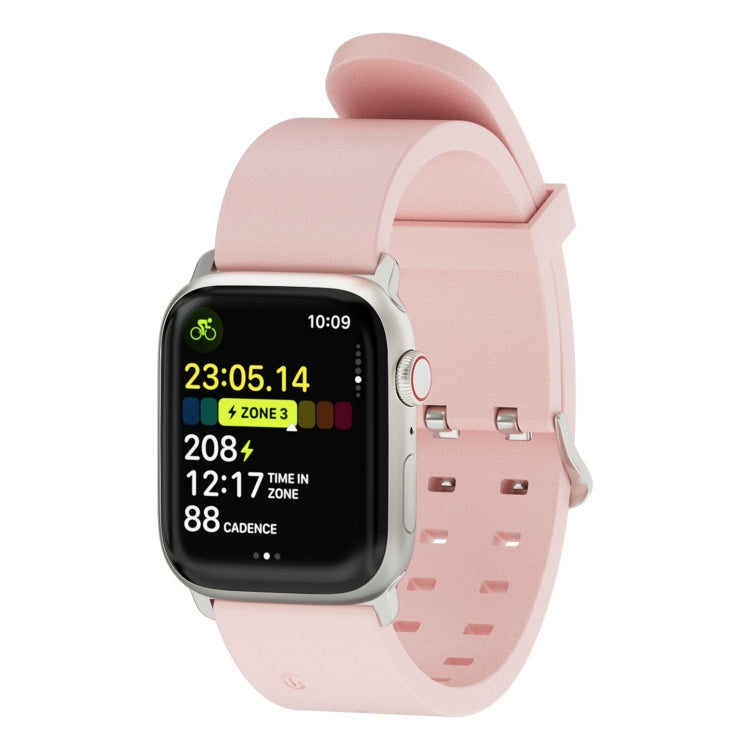 For Apple Watch Series 8 45mm Luminous Colorful Light Silicone Watch Band(Pink) - Watch Bands by PMC Jewellery | Online Shopping South Africa | PMC Jewellery