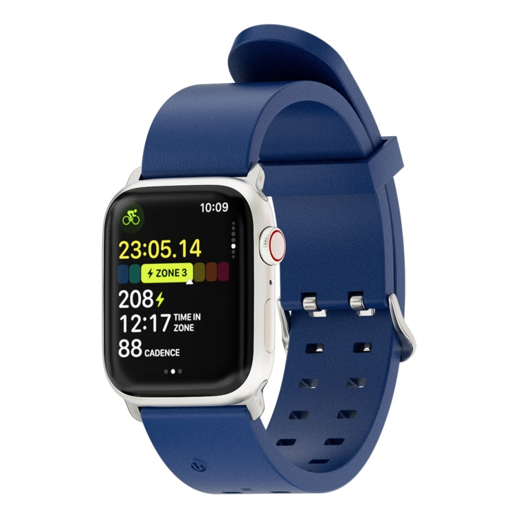 For Apple Watch Series 7 41mm Luminous Colorful Light Silicone Watch Band(Blue) - Watch Bands by PMC TechLife | Online Shopping South Africa | PMC TechLife