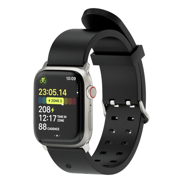 For Apple Watch 38mm Luminous Colorful Light Silicone Watch Band(Black) - Watch Bands by PMC TechLife | Online Shopping South Africa | PMC TechLife | Buy Now Pay Later Mobicred