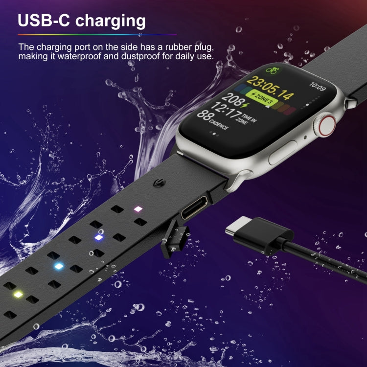 For Apple Watch SE 40mm Luminous Colorful Light Silicone Watch Band(Light Grey) - free shipping - PMC TechLife - Order now!