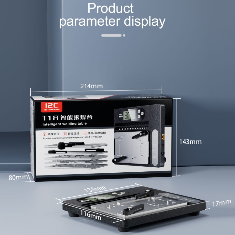 i2C T18 LCD Display PCB Motherboard Layered Desoldering Station With Glue Removal Module, US Plug - Repair Platform by i2C | Online Shopping South Africa | PMC Jewellery | Buy Now Pay Later Mobicred