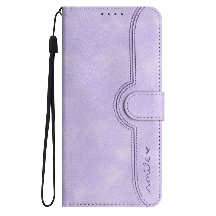 For Tecno Spark Go 2024 Heart Pattern Skin Feel Leather Phone Case(Purple) - Tecno Cases by PMC Jewellery | Online Shopping South Africa | PMC Jewellery | Buy Now Pay Later Mobicred