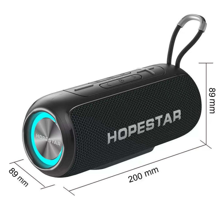 HOPESTAR P26 Outdoor Portable lPX6 Waterproof Dazzling Bluetooth Speaker(Black) - free shipping - PMC Jewellery - Order now!
