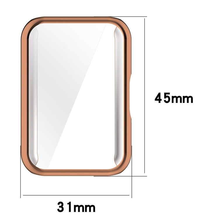 For Samsung Galaxy Fit 3 Full Coverage TPU Electroplated Watch Protective Case(Silver) - Watch Cases by PMC TechLife | Online Shopping South Africa | PMC TechLife
