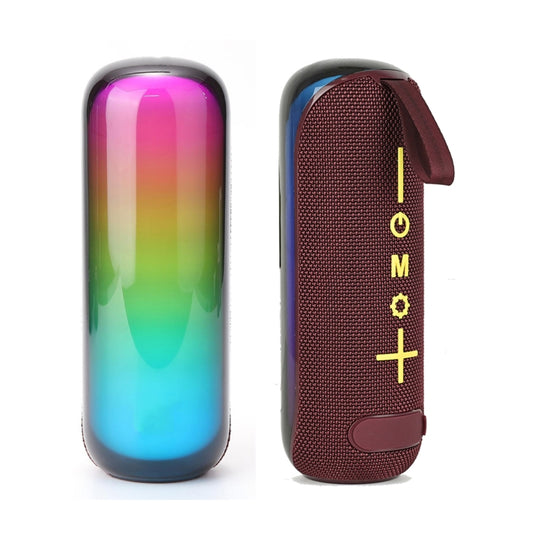 T&G TG-384 Mini Portable Bluetooth Speaker Support TF / U-disk / RGB Light(Brown) - Desktop Speaker by T&G | Online Shopping South Africa | PMC Jewellery | Buy Now Pay Later Mobicred