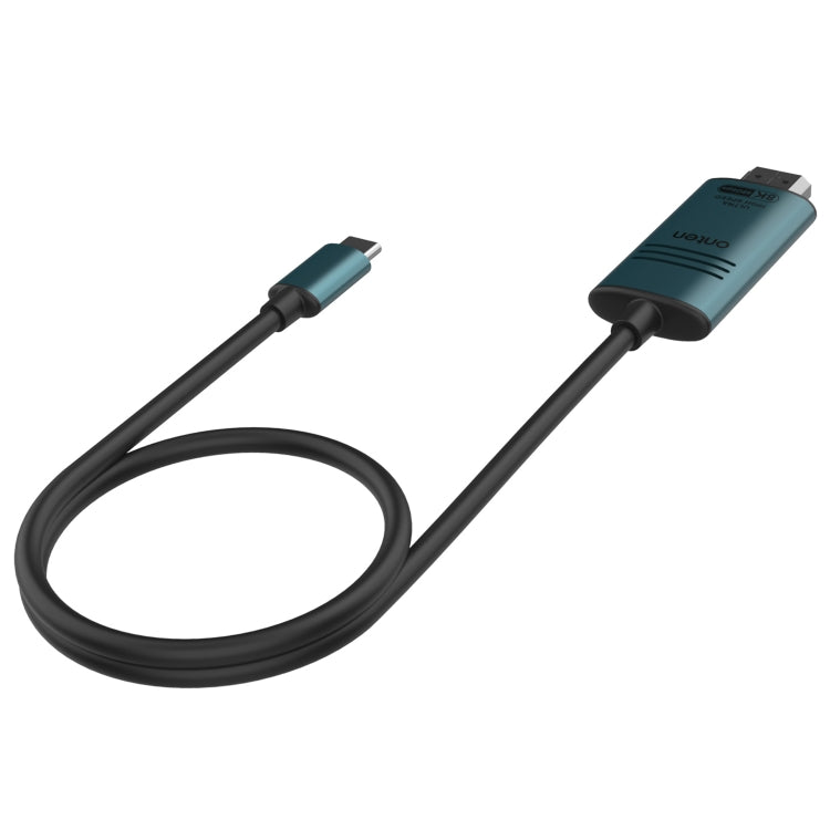 Onten UC982 8K 60Hz USB-C / Type-C to HDMI Video HD Conversion Cable(Pine Green) - Cable & Adapters by Onten | Online Shopping South Africa | PMC Jewellery | Buy Now Pay Later Mobicred