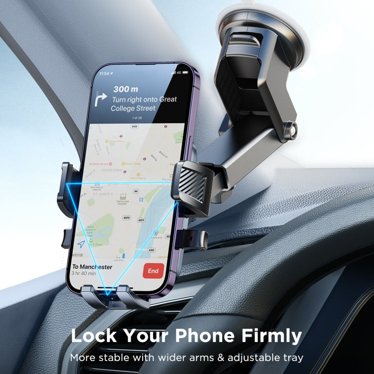 JOYROOM JR-OK6 Mechanical Car Phone Mount(Black) - Universal Car Holders by JOYROOM | Online Shopping South Africa | PMC TechLife | Buy Now Pay Later Mobicred
