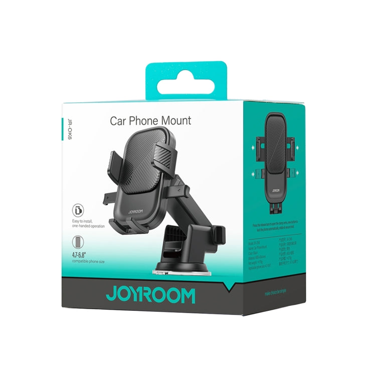 JOYROOM JR-OK6 Mechanical Car Phone Mount(Black) - Universal Car Holders by JOYROOM | Online Shopping South Africa | PMC TechLife | Buy Now Pay Later Mobicred