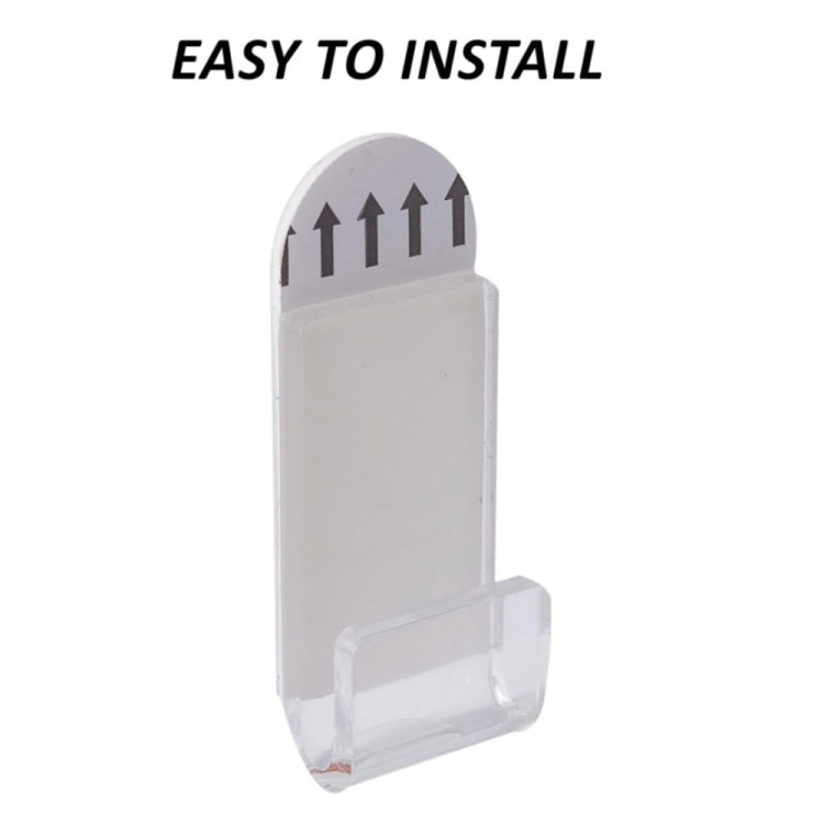 6pcs Wall Mounted Acrylic No-Punch Record Display Stand - Shelf & Hooks by PMC TechLife | Online Shopping South Africa | PMC TechLife