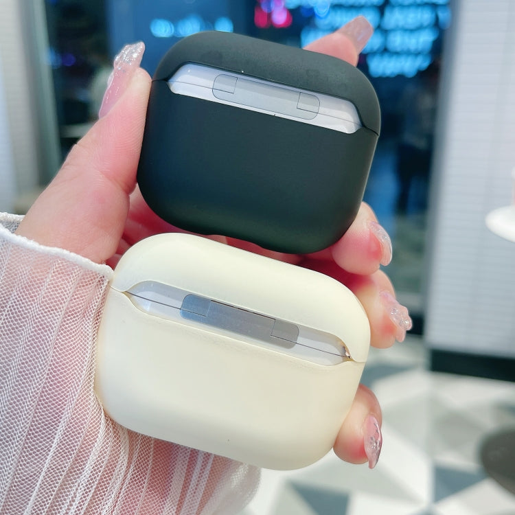 For AirPods 3 Panda Records Pattern Earbuds Box Frosted TPU Case(White) - For AirPods 3 by PMC Jewellery | Online Shopping South Africa | PMC Jewellery | Buy Now Pay Later Mobicred