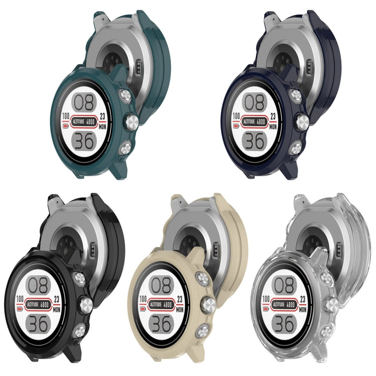 For Coros Apex 2 Pro Half Coverage Hollow PC Watch Protective Case(Black) - Watch Case by PMC TechLife | Online Shopping South Africa | PMC TechLife