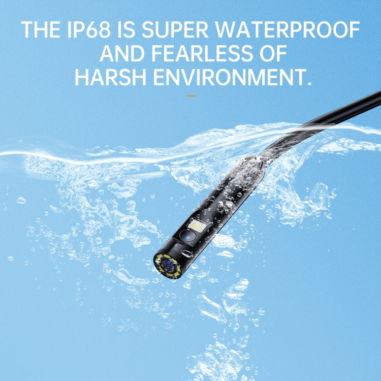 AN112 8mm Double Lenses HD Industry Endoscope Type-C + Micro USB + 8 Pin Connection, Length:5m Soft Tube -  by PMC TechLife | Online Shopping South Africa | PMC TechLife | Buy Now Pay Later Mobicred