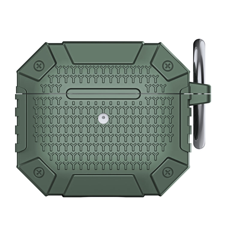 For AirPods 3 Wireless Earphones Shockproof Armor Protective Case(Dark Green) - For AirPods 3 by PMC Jewellery | Online Shopping South Africa | PMC Jewellery | Buy Now Pay Later Mobicred