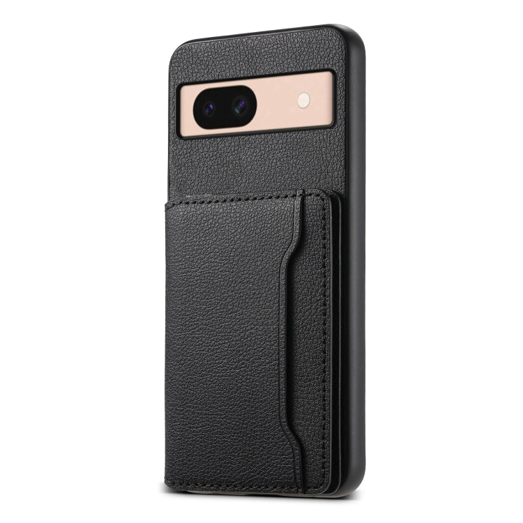 For Google Pixel 8a Calf Texture Card Bag Design Full Coverage Phone Case(Black) - free shipping - PMC TechLife - Order now!
