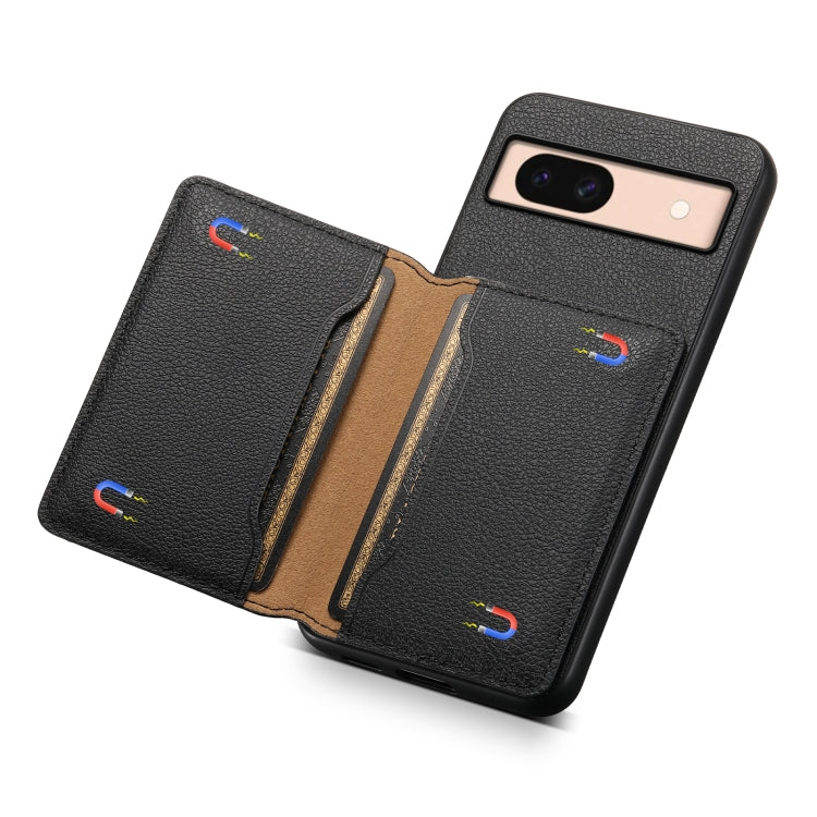 For Google Pixel 8a Calf Texture Card Bag Design Full Coverage Phone Case(Black) - free shipping - PMC TechLife - Order now!