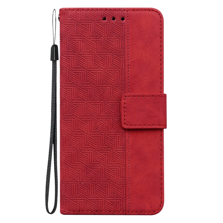 For Google Pixel 9 Geometric Embossed Leather Phone Case(Red) - free shipping - PMC TechLife - Order now!