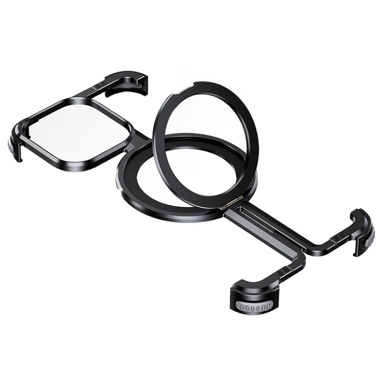 For iPhone 14 Pro MagSafe Magnetic Frameless Holder Phone Case(Black) - iPhone 14 Pro Cases by PMC TechLife | Online Shopping South Africa | PMC TechLife