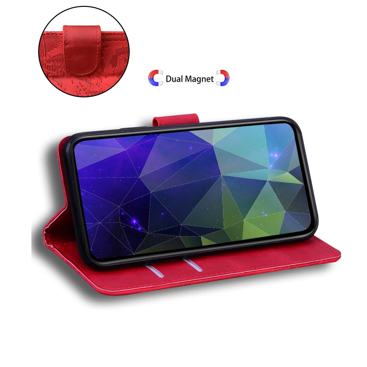 For Google Pixel 9 Pro 5G Tiger Embossing Pattern Flip Leather Phone Case(Red) - Google Cases by PMC TechLife | Online Shopping South Africa | PMC TechLife | Buy Now Pay Later Mobicred