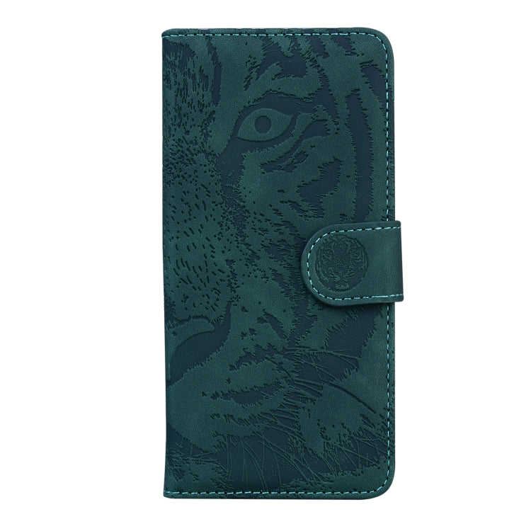 For Google Pixel 9 Pro 5G Tiger Embossing Pattern Flip Leather Phone Case(Green) - Google Cases by PMC TechLife | Online Shopping South Africa | PMC TechLife | Buy Now Pay Later Mobicred