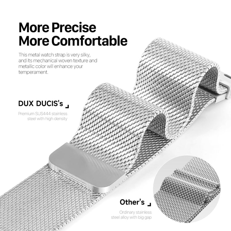 For Apple Watch Series 8 41mm DUX DUCIS Milanese Pro Series Stainless Steel Watch Band(Silver) - Watch Bands by DUX DUCIS | Online Shopping South Africa | PMC Jewellery