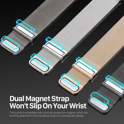 For Apple Watch Series 8 45mm DUX DUCIS Milanese Pro Series Stainless Steel Watch Band(Gold) - Watch Bands by DUX DUCIS | Online Shopping South Africa | PMC Jewellery