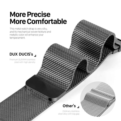 For Apple Watch Series 5 40mm DUX DUCIS Milanese Pro Series Stainless Steel Watch Band(Black) - Watch Bands by DUX DUCIS | Online Shopping South Africa | PMC Jewellery