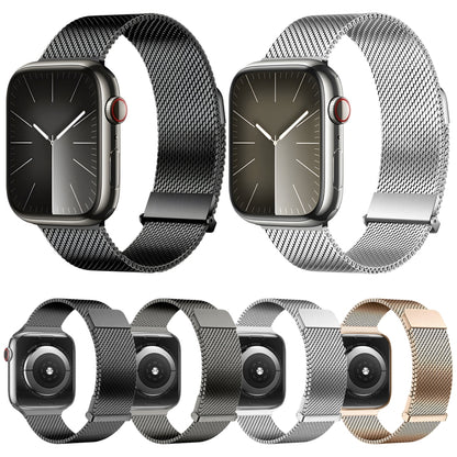 For Apple Watch SE 2022 40mm DUX DUCIS Milanese Pro Series Stainless Steel Watch Band(Silver) - Watch Bands by DUX DUCIS | Online Shopping South Africa | PMC Jewellery