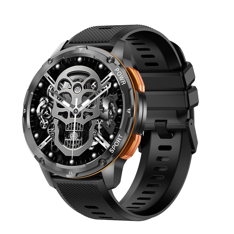 LEMFO AK59 1.43 inch AMLOED Round Screen Silicone Strap Smart Watch(Black) - free shipping - PMC TechLife - Order now!