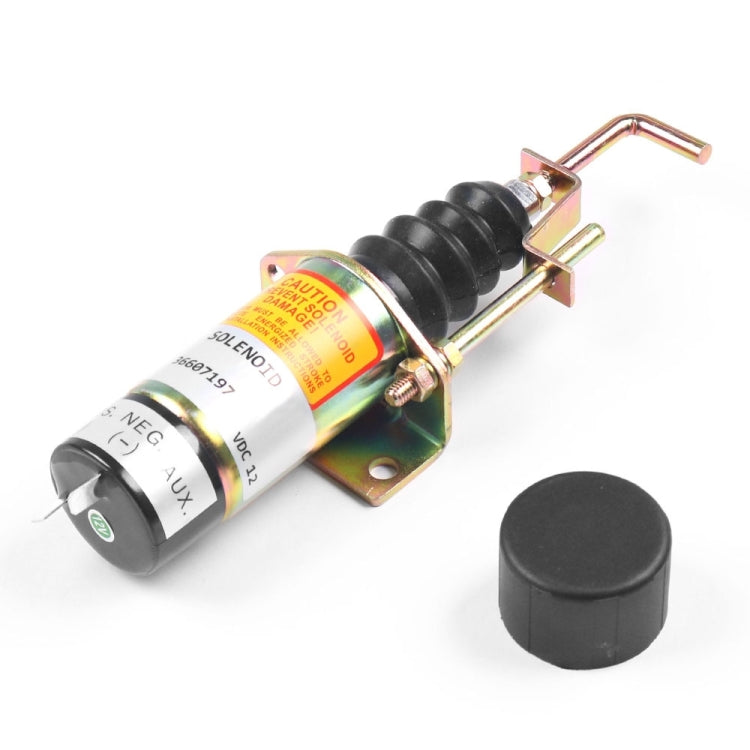 Lister Petter 24V Engine Flameout Solenoid Valve with Magnetic 366-07198(Black) - Engine Fittings by PMC TechLife | Online Shopping South Africa | PMC TechLife | Buy Now Pay Later Mobicred