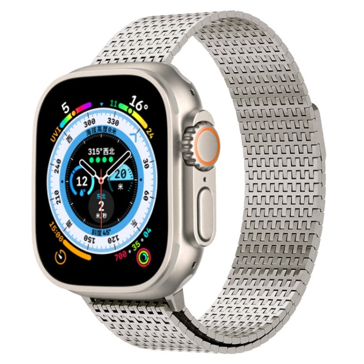 For Apple Watch SE 2023 40mm Milanese Loop Magnetic Clasp Stainless Steel Watch Band(Titanium Gold) - Watch Bands by PMC Jewellery | Online Shopping South Africa | PMC Jewellery