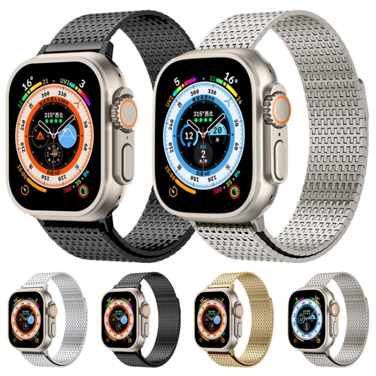 For Apple Watch 42mm Milanese Loop Magnetic Clasp Stainless Steel Watch Band(Silver) - Watch Bands by PMC TechLife | Online Shopping South Africa | PMC TechLife