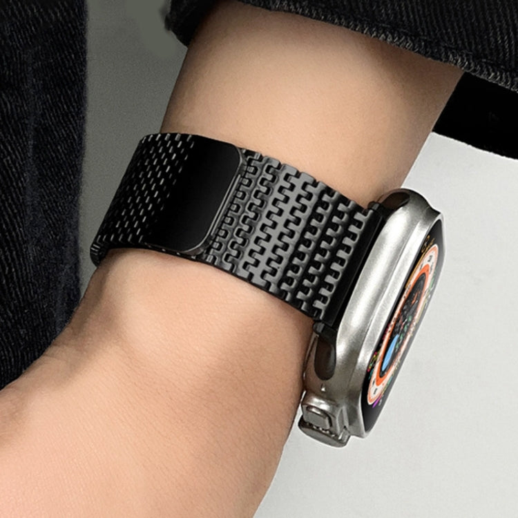 For Apple Watch 42mm Milanese Loop Magnetic Clasp Stainless Steel Watch Band(Silver) - Watch Bands by PMC TechLife | Online Shopping South Africa | PMC TechLife