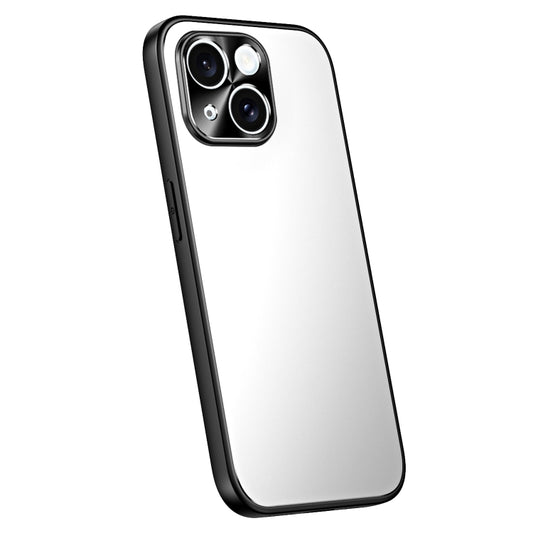 For iPhone 14 Plus R-JUST RJ-61 Electroplating Frosted TPU + PC Phone Case(Silver) - iPhone 14 Plus Cases by R-JUST | Online Shopping South Africa | PMC Jewellery