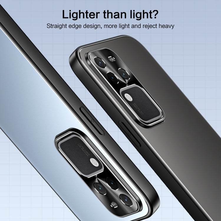 For vivo S18 Pro R-JUST RJ-61 Electroplating Frosted TPU + PC Phone Case(Grey) - S18 Pro Cases by R-JUST | Online Shopping South Africa | PMC TechLife