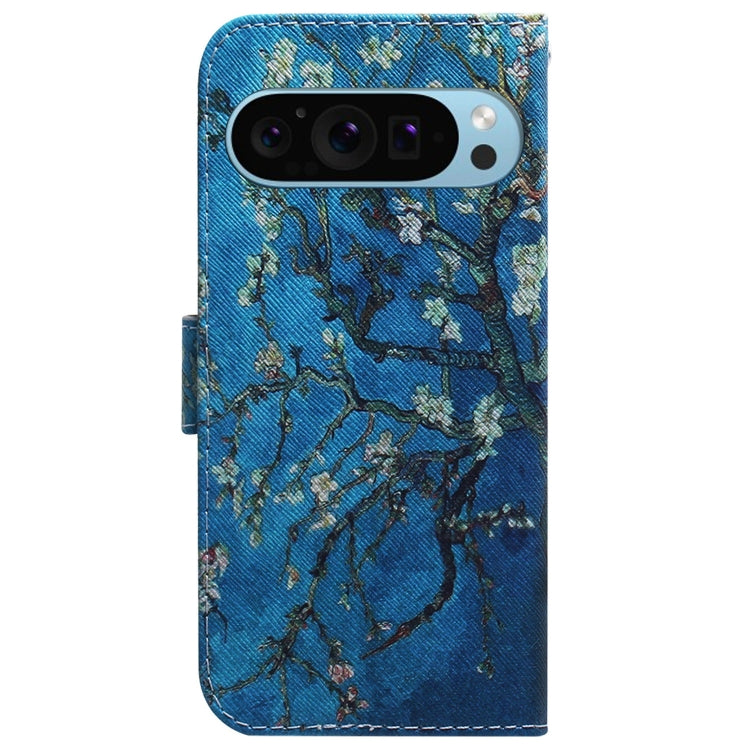 For Google Pixel 9 Pro Coloured Drawing Flip Leather Phone Case(Apricot) - Google Cases by PMC TechLife | Online Shopping South Africa | PMC TechLife | Buy Now Pay Later Mobicred