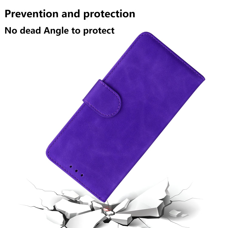 For Google Pixel 9 Pro Skin Feel Pure Color Flip Leather Phone Case(Purple) - Google Cases by PMC Jewellery | Online Shopping South Africa | PMC Jewellery | Buy Now Pay Later Mobicred