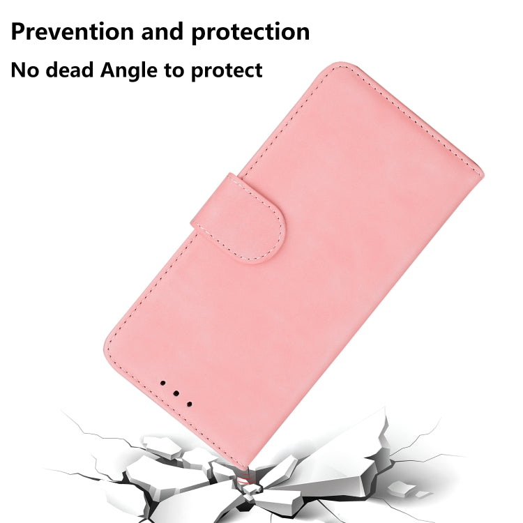 For Google Pixel 9 Pro Skin Feel Pure Color Flip Leather Phone Case(Pink) - Google Cases by PMC TechLife | Online Shopping South Africa | PMC TechLife | Buy Now Pay Later Mobicred