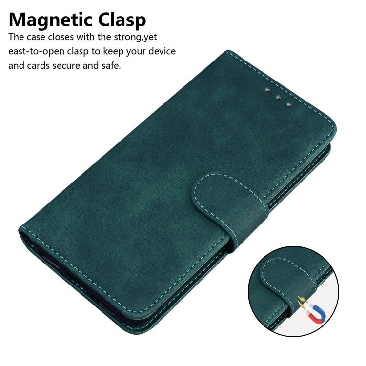 For Google Pixel 9 Skin Feel Pure Color Flip Leather Phone Case(Green) - Google Cases by PMC Jewellery | Online Shopping South Africa | PMC Jewellery | Buy Now Pay Later Mobicred