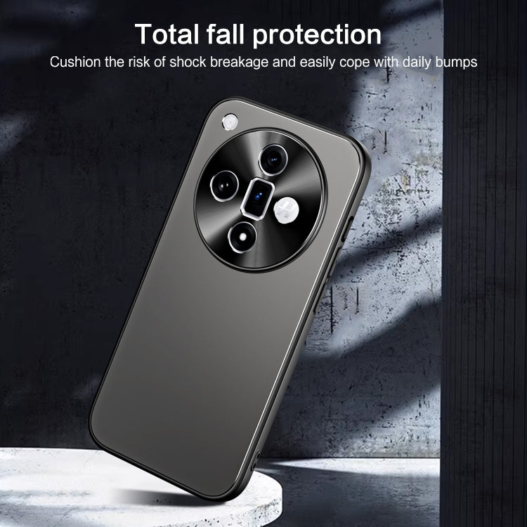 For OPPO Find X7 R-JUST RJ-61 Electroplating Frosted TPU + PC Phone Case(Blue) - OPPO Cases by R-JUST | Online Shopping South Africa | PMC TechLife | Buy Now Pay Later Mobicred