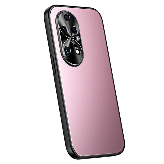For Huawei P50 R-JUST RJ-61 Electroplating Frosted TPU + PC Phone Case(Pink) - Huawei Cases by R-JUST | Online Shopping South Africa | PMC Jewellery