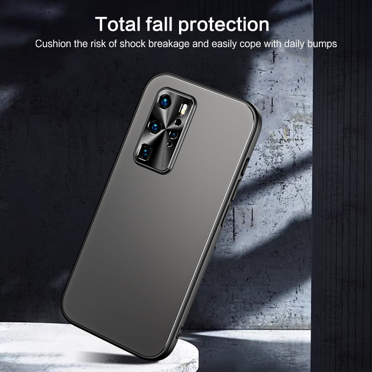 For Huawei P40 R-JUST RJ-61 Electroplating Frosted TPU + PC Phone Case(Blue) - free shipping - PMC TechLife - Order now!