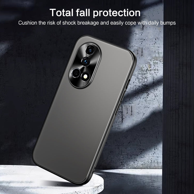 For Huawei nova 12 R-JUST RJ-61 Electroplating Frosted TPU + PC Phone Case(Silver) - Huawei Cases by R-JUST | Online Shopping South Africa | PMC TechLife | Buy Now Pay Later Mobicred