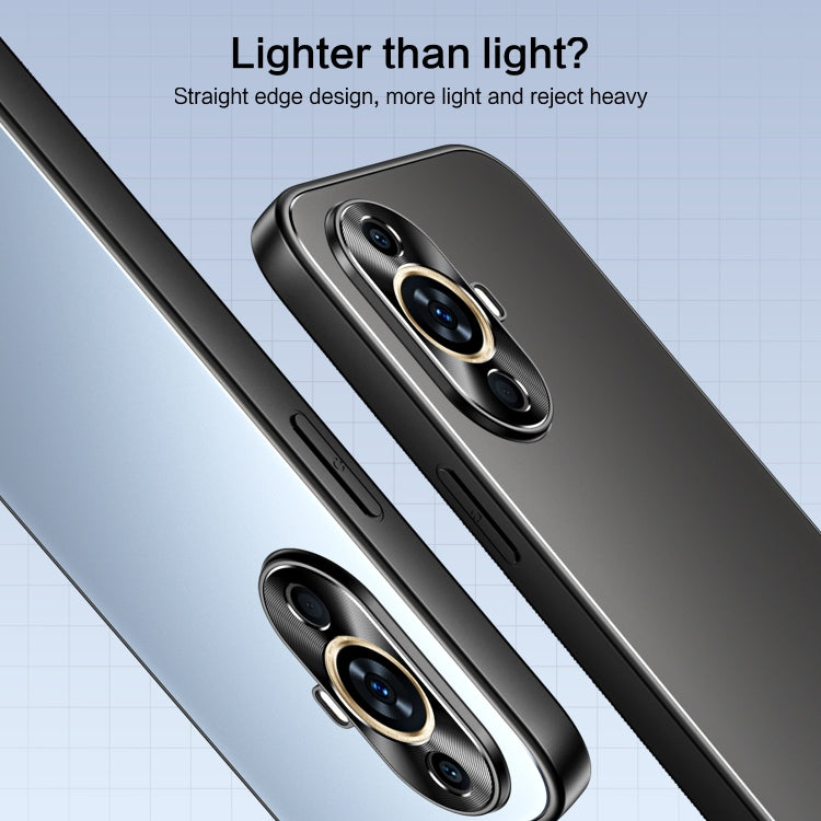 For Huawei nova 11 R-JUST RJ-61 Electroplating Frosted TPU + PC Phone Case(Silver) - Huawei Cases by R-JUST | Online Shopping South Africa | PMC TechLife | Buy Now Pay Later Mobicred