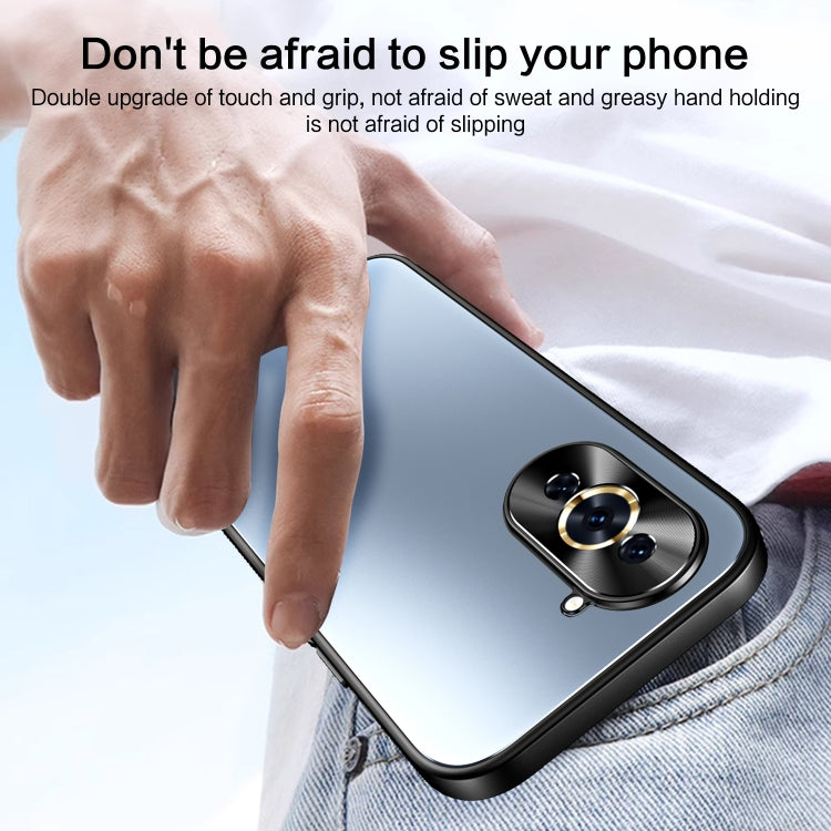 For Huawei nova 10 Pro R-JUST RJ-61 Electroplating Frosted TPU + PC Phone Case(Grey) - Huawei Cases by R-JUST | Online Shopping South Africa | PMC TechLife | Buy Now Pay Later Mobicred