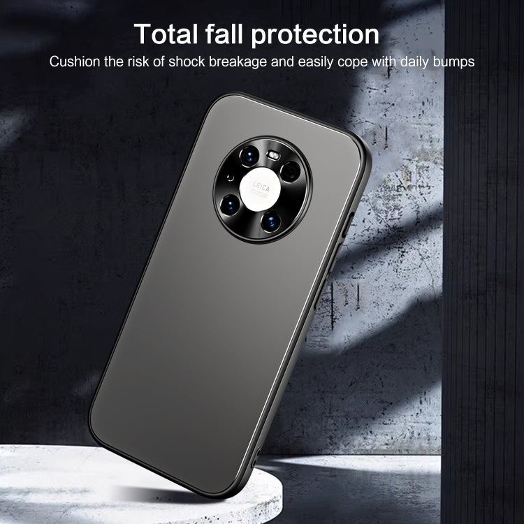 For Huawei Mate 40 R-JUST RJ-61 Electroplating Frosted TPU + PC Phone Case(Blue) - Huawei Cases by R-JUST | Online Shopping South Africa | PMC TechLife | Buy Now Pay Later Mobicred