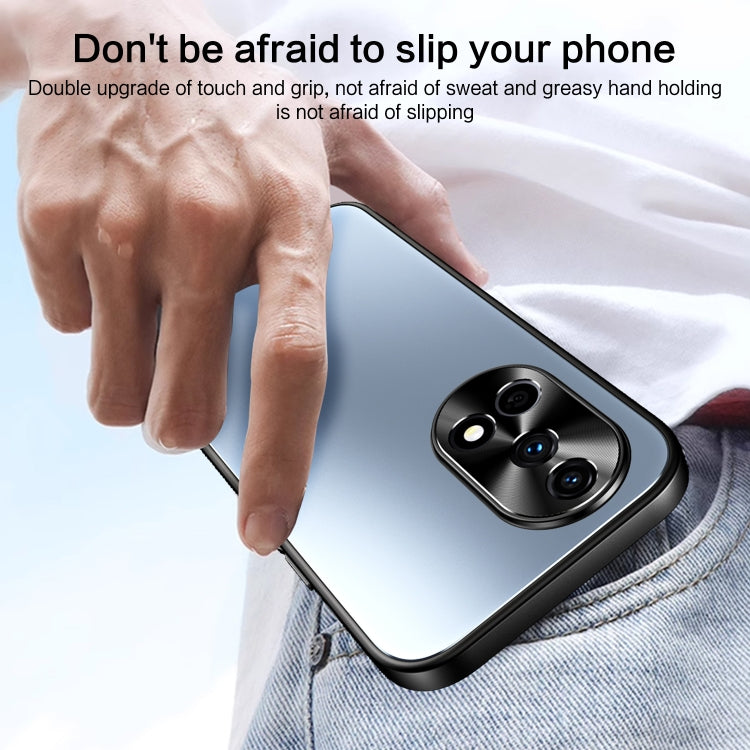 For Huawei nova 12 Pro R-JUST RJ-61 Electroplating Frosted TPU + PC Phone Case with Holder(Blue) - free shipping - PMC TechLife - Order now!