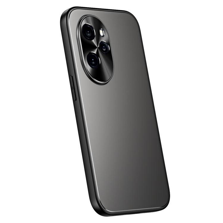 For Honor 100 Pro R-JUST RJ-61 Electroplating Frosted TPU + PC Phone Case(Grey) - Honor Cases by R-JUST | Online Shopping South Africa | PMC TechLife | Buy Now Pay Later Mobicred