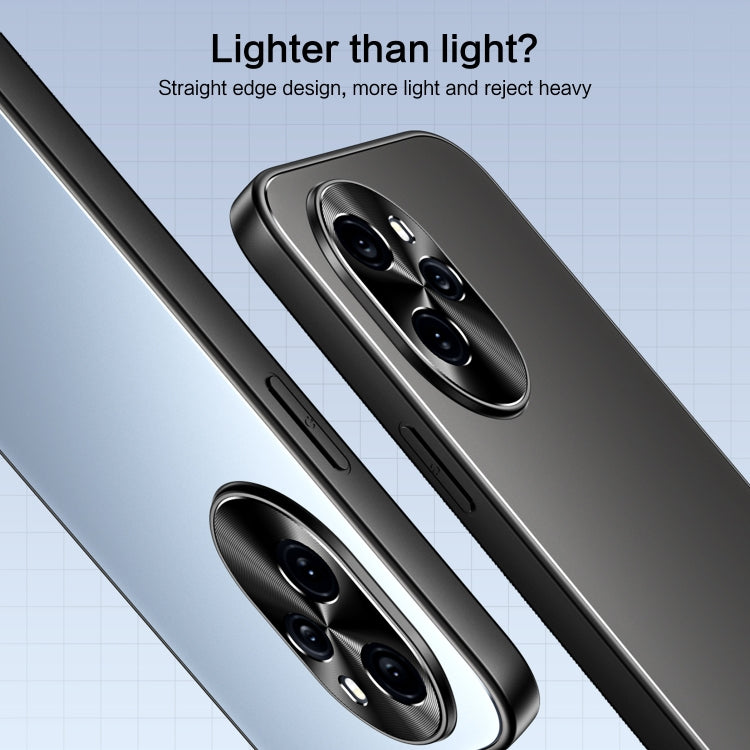 For Honor 100 R-JUST RJ-61 Electroplating Frosted TPU + PC Phone Case(Silver) - Honor Cases by R-JUST | Online Shopping South Africa | PMC TechLife